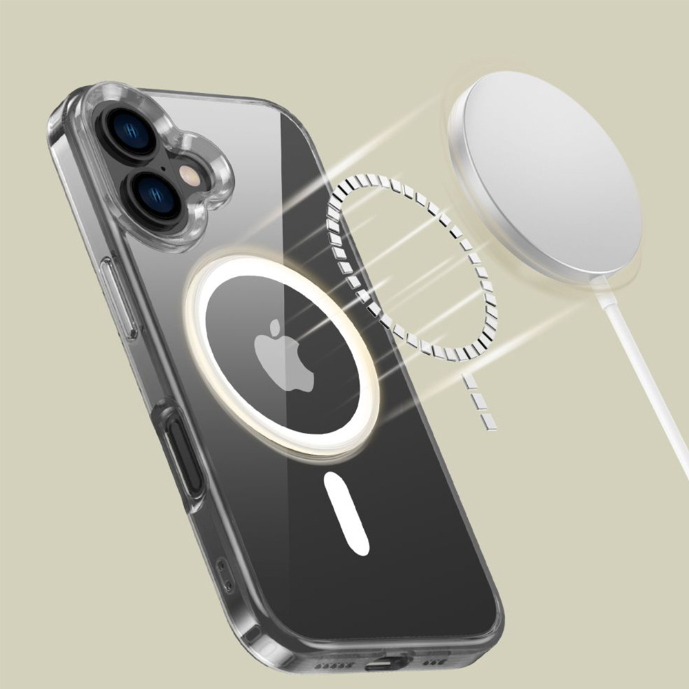 Etui Tech-Protect Flexair Hybrid do MagSafe do iPhone 16, przezroczyste